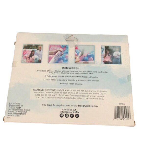 Tulip Color Blasters Gender Reveal Blue Its a Boy Set - Picture 3 of 7